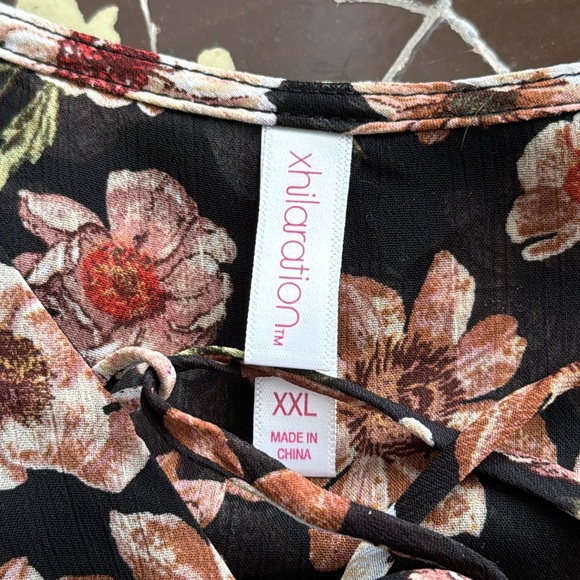 XHILARATION (TARGET) HIGH-LOW CHIFFON DRESS Sz: XXL - Picture 6 of 10